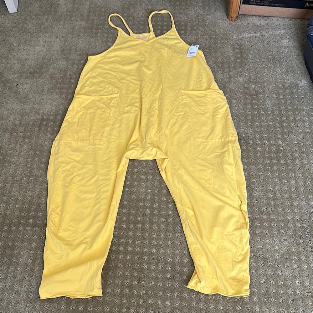 Free People Yellow Women's onesie